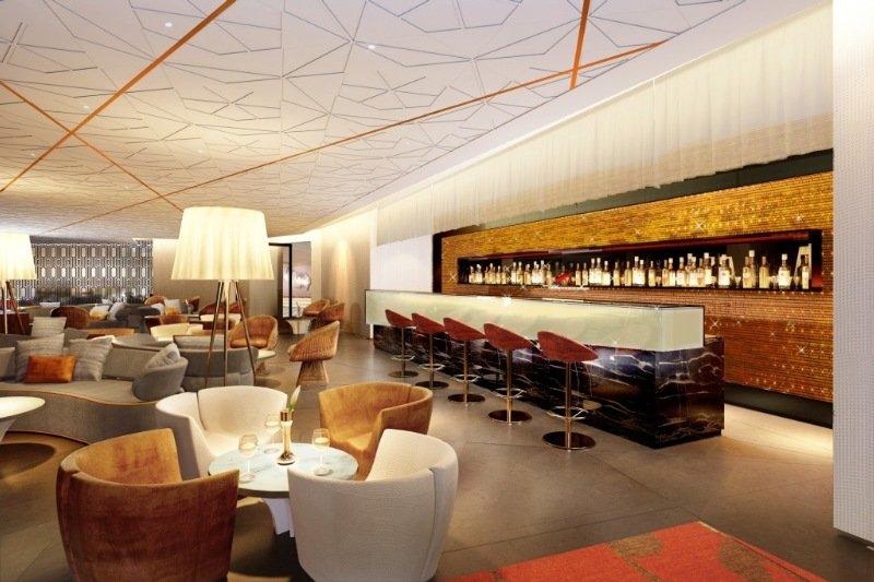 The Leela Ambience Convention Hotel Delhi Új-Delhi Étterem fotó The bar at the 101 bar